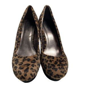 BAMBOO‎ Platform Wedge Heel Animal Print “Caesar-77” Size 10